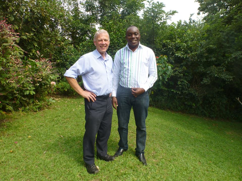 Dr.Ian Spillman of Kisiizi Hospital and Samuel Mugisha of Rimpscom